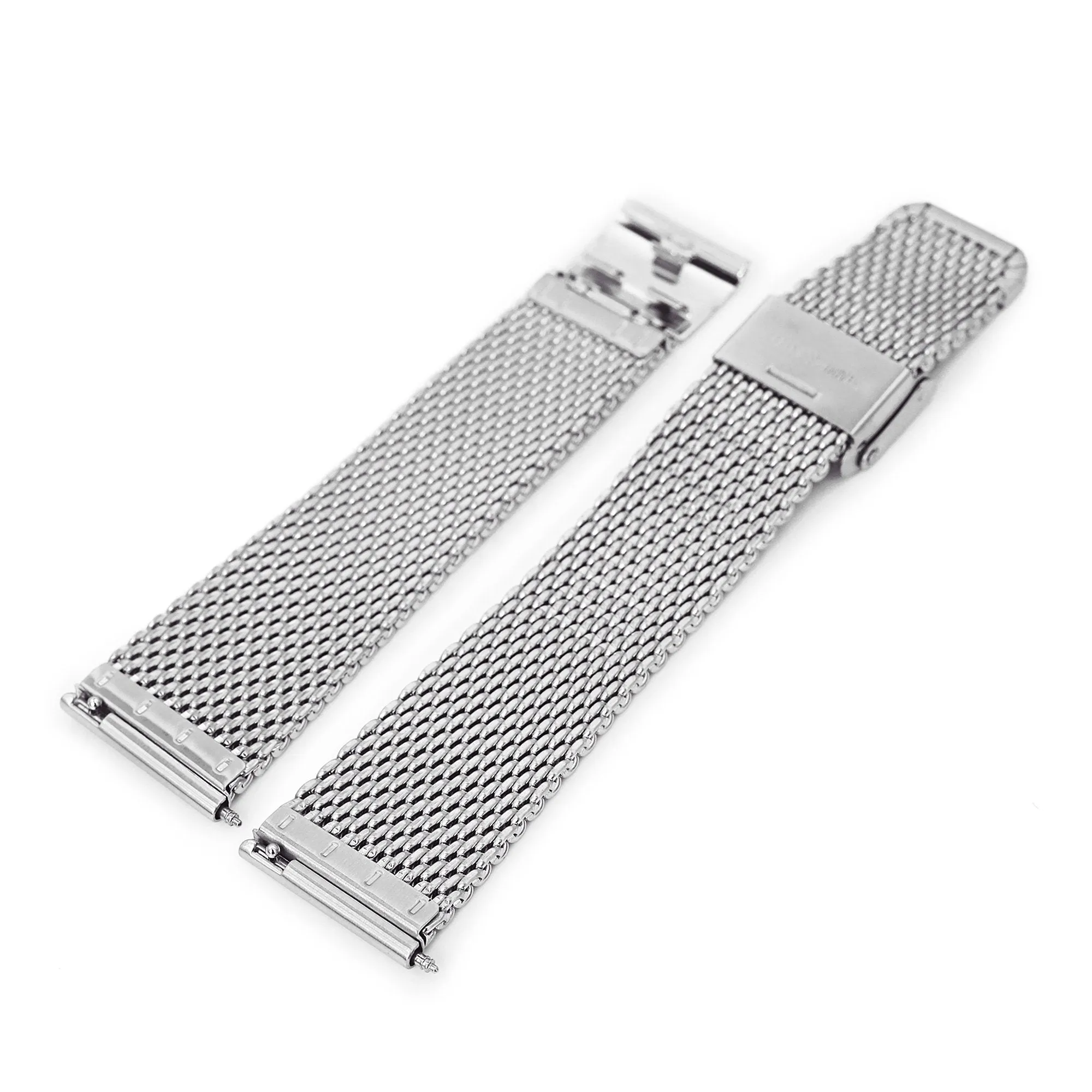Classic Tapered Quick Release Mesh Band, Brushed