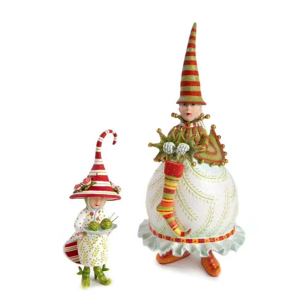 Dash Away Mrs. Santa's Elf Ornament by Patience Brewster
