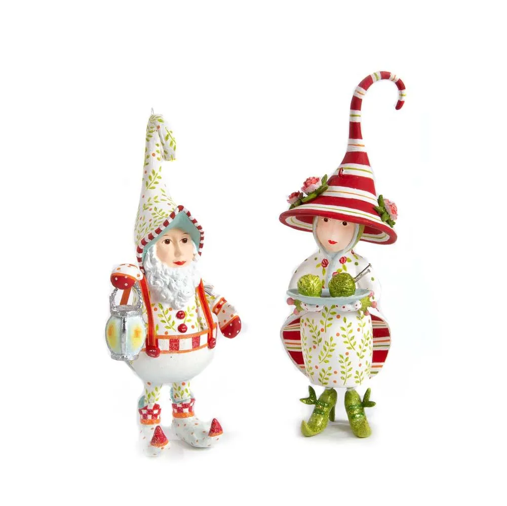 Dash Away Mrs. Santa's Elf Ornament by Patience Brewster