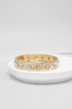 Diamond Stud Hinge Bangle