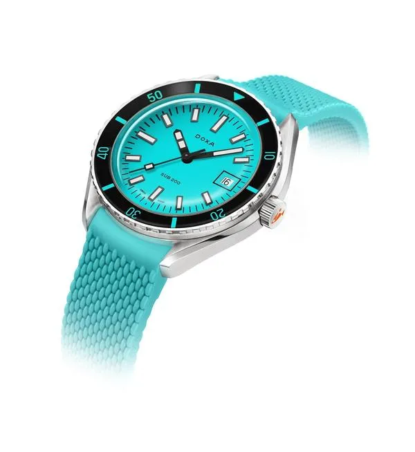 DOX Watch Sub 2 Aquamarine Rubber