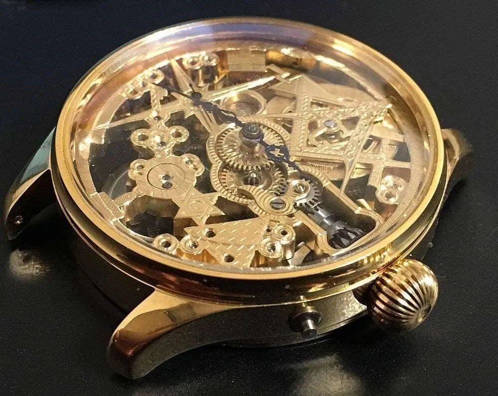 IWC Pocket Watch convereted Wristwatch 1889 Skeleton