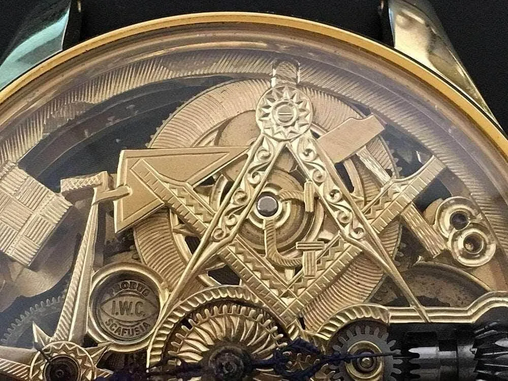 IWC Pocket Watch convereted Wristwatch 1889 Skeleton