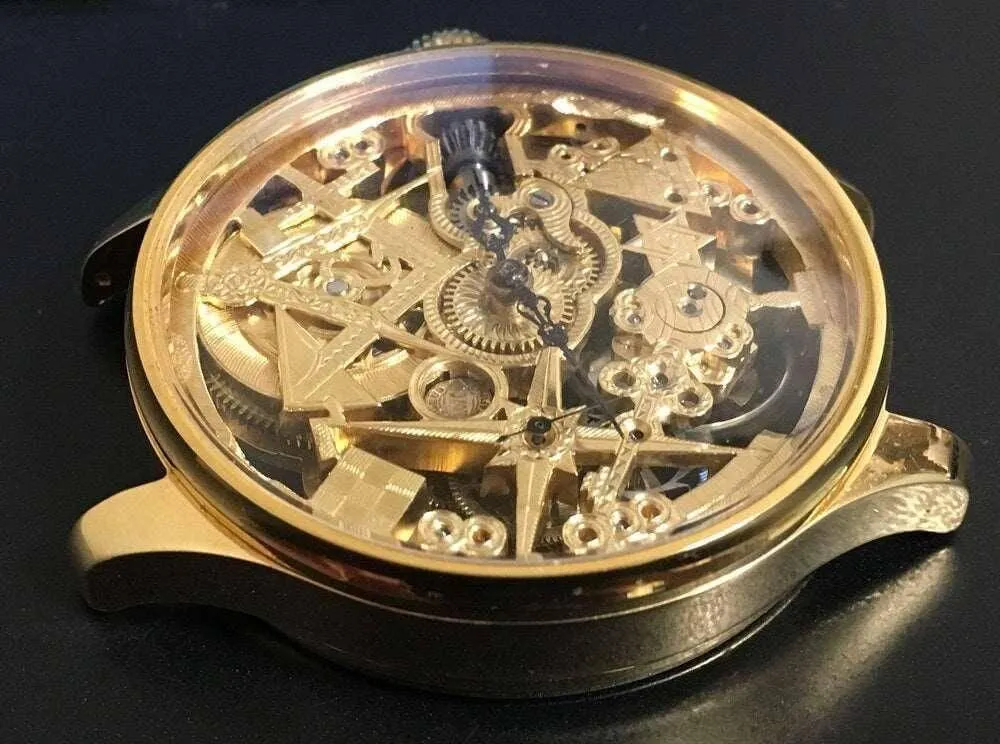 IWC Pocket Watch convereted Wristwatch 1889 Skeleton
