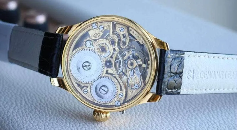 IWC Pocket Watch convereted Wristwatch 1889 Skeleton