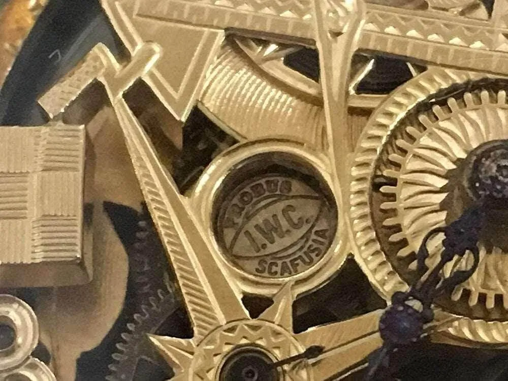 IWC Pocket Watch convereted Wristwatch 1889 Skeleton