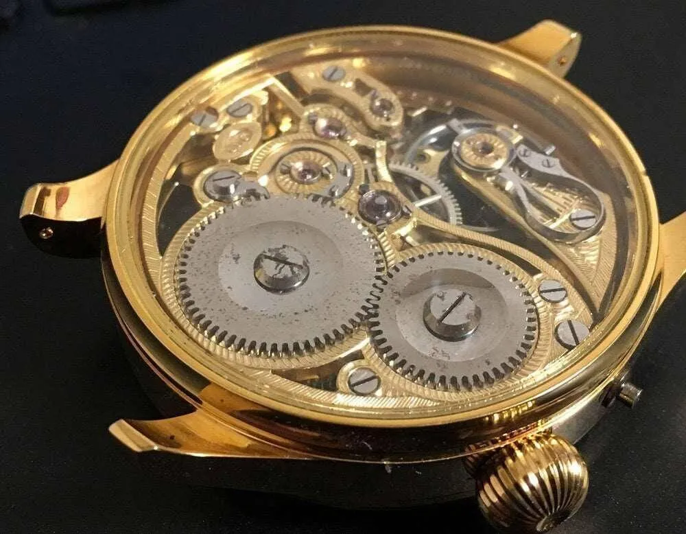 IWC Pocket Watch convereted Wristwatch 1889 Skeleton
