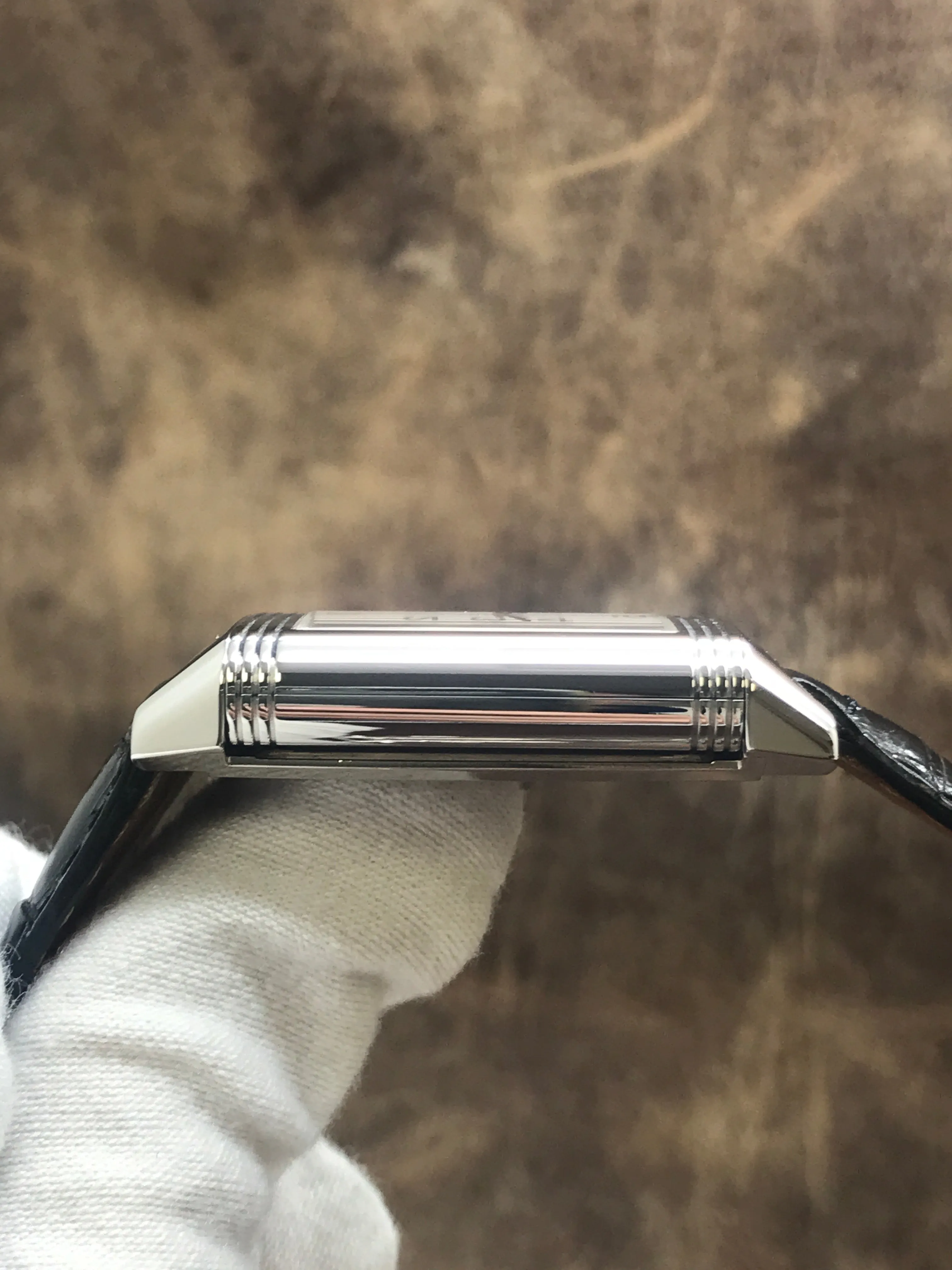 Jaeger-Lecoultre Reverso Day & Night 272.8.54 Silver & Black Dial Hand Wind Men's Watch