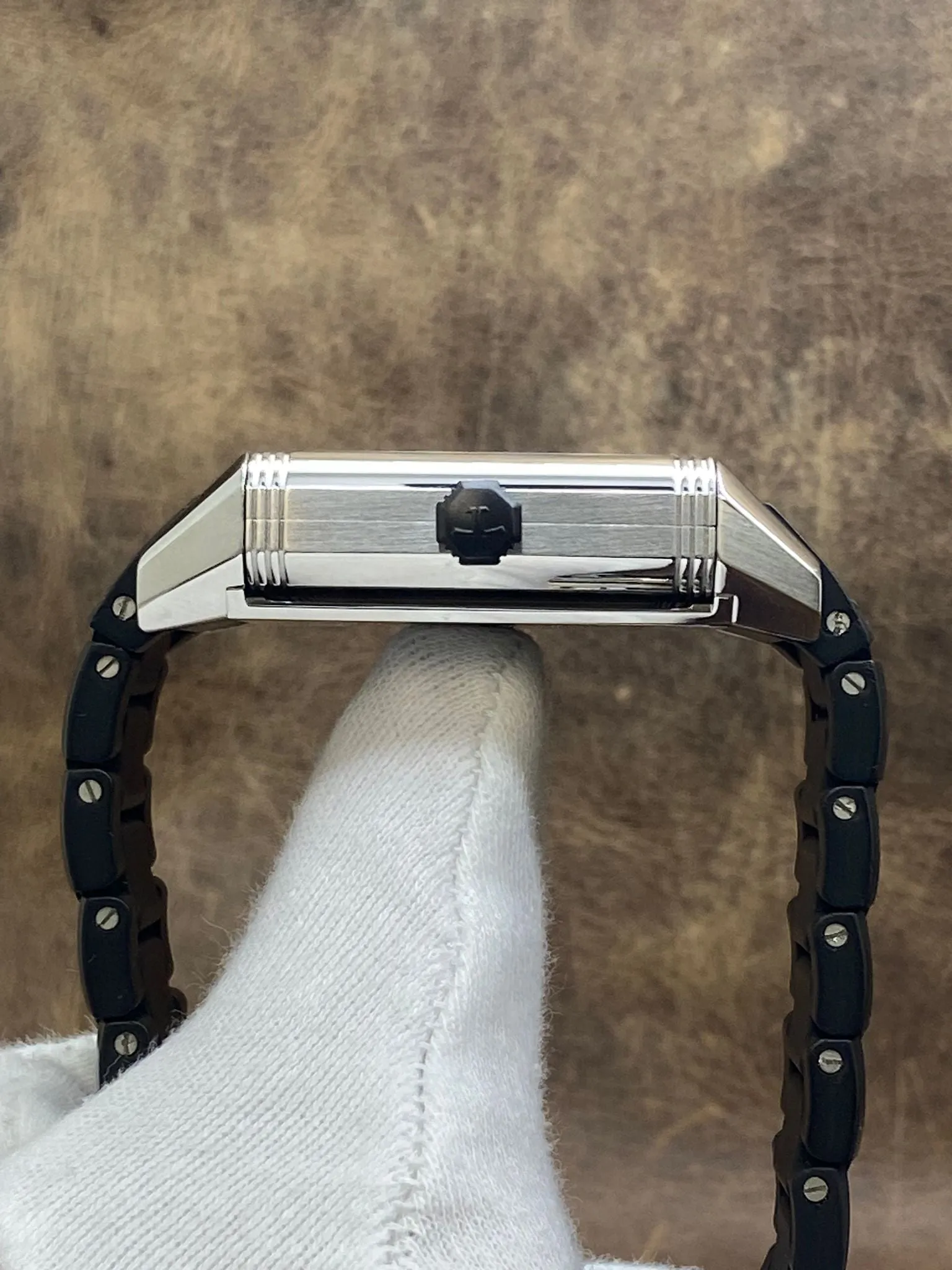 Jaeger-Lecoultre Reverso Squadra Hometime 230.8.77 Black Dial Automatic Men's Watch