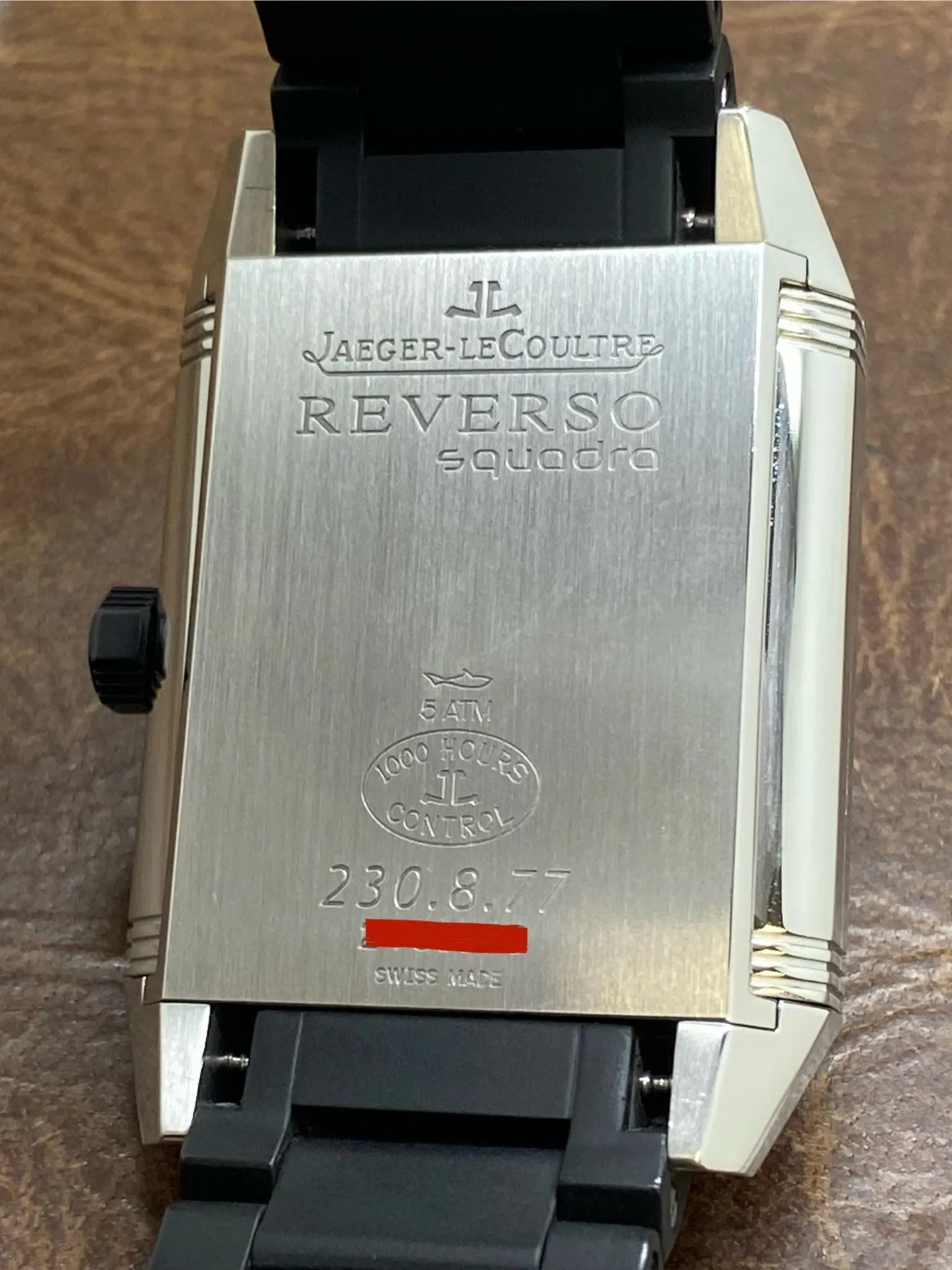 Jaeger-Lecoultre Reverso Squadra Hometime 230.8.77 Black Dial Automatic Men's Watch