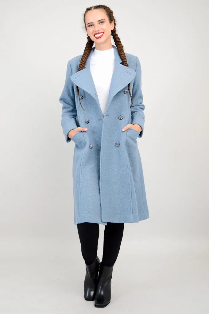 Longford Coat, Ocean, Wool