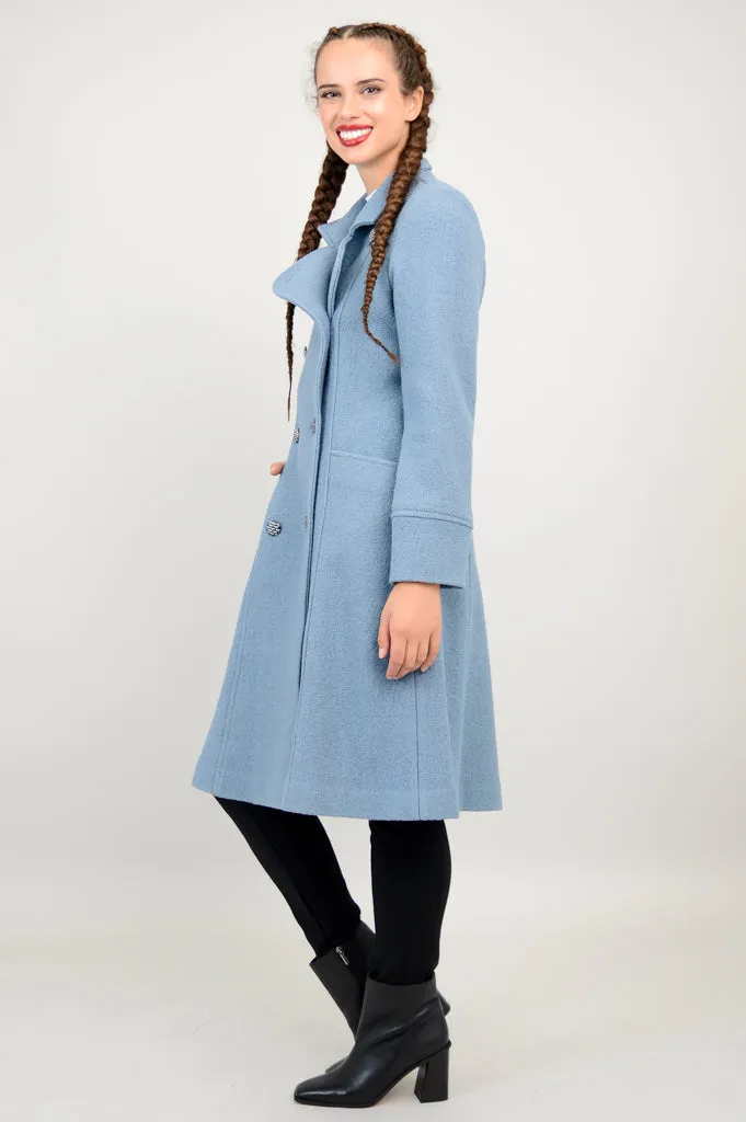 Longford Coat, Ocean, Wool