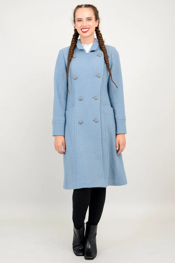 Longford Coat, Ocean, Wool