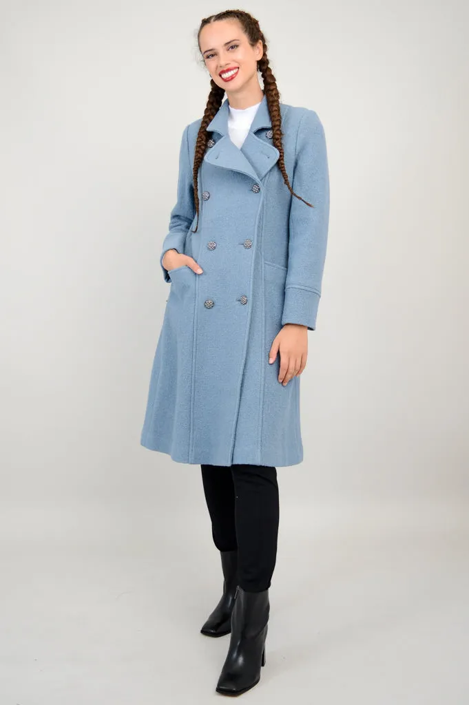 Longford Coat, Ocean, Wool