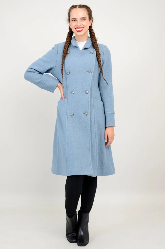 Longford Coat, Ocean, Wool