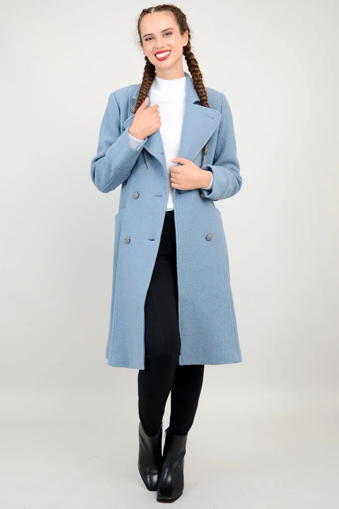 Longford Coat, Ocean, Wool