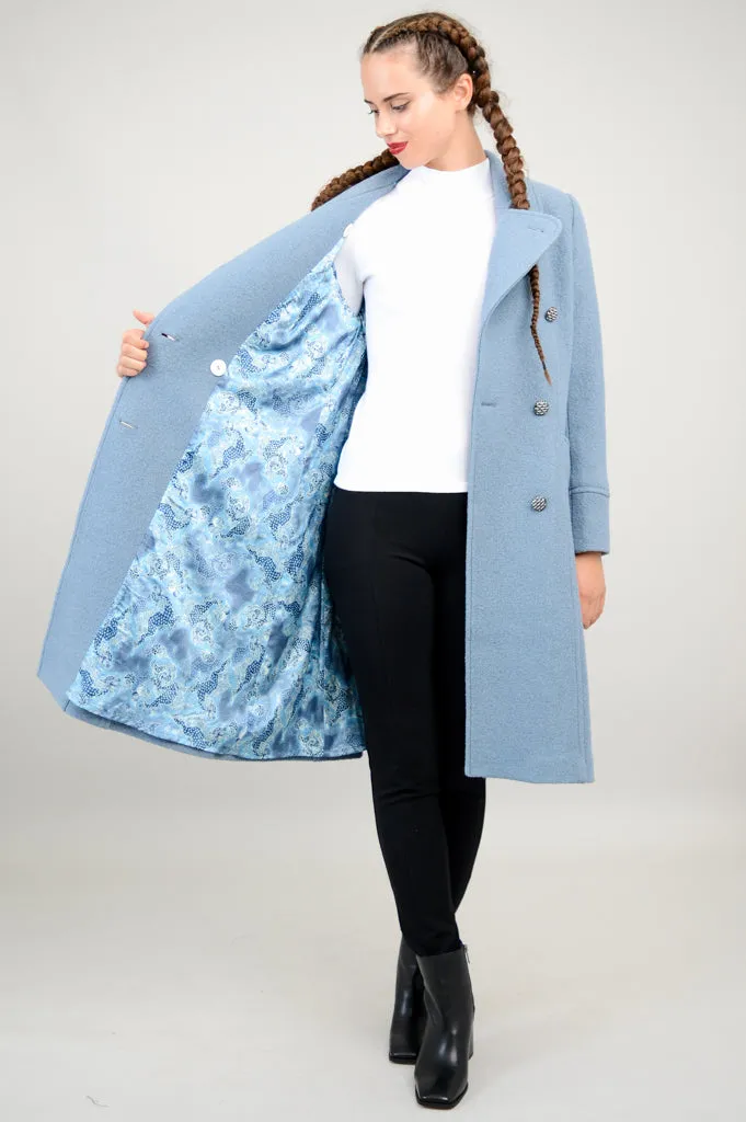 Longford Coat, Ocean, Wool