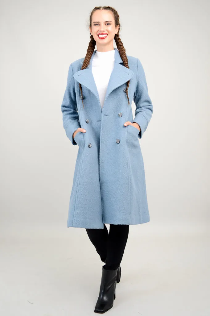 Longford Coat, Ocean, Wool