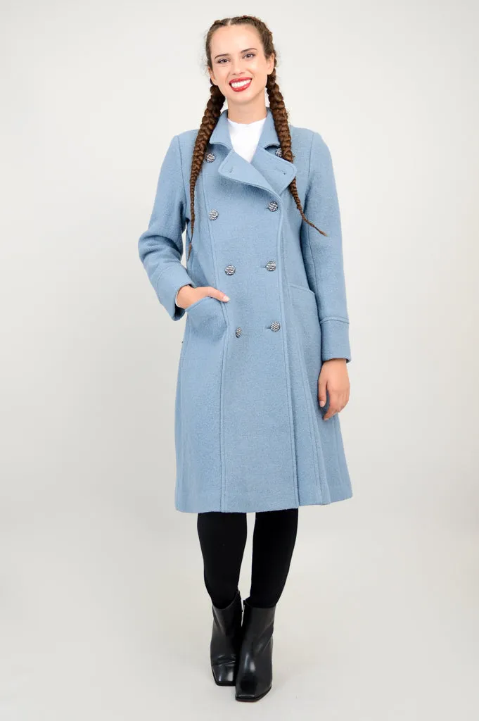 Longford Coat, Ocean, Wool