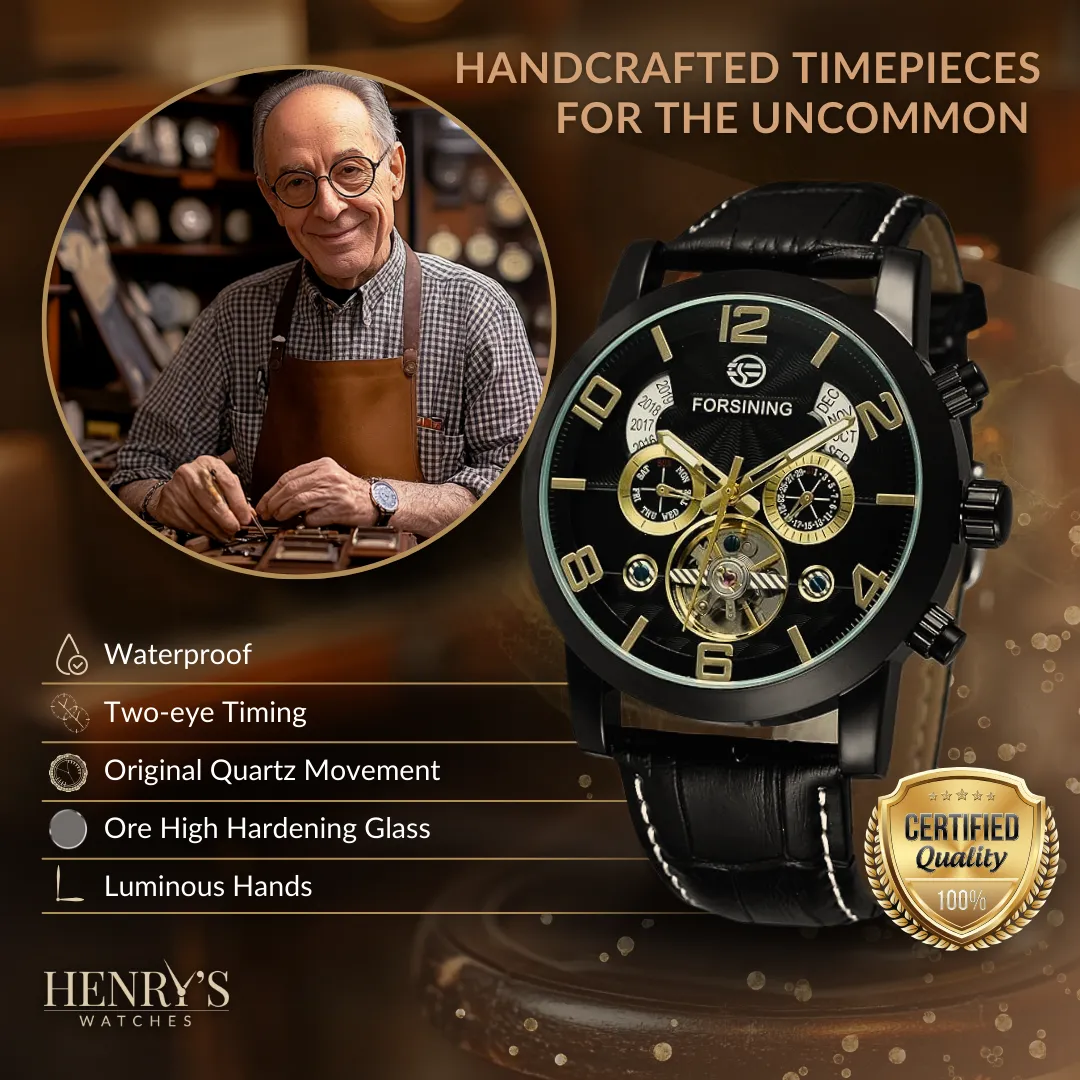 Luxury Tourbillon Automatic Mechanical Watch
