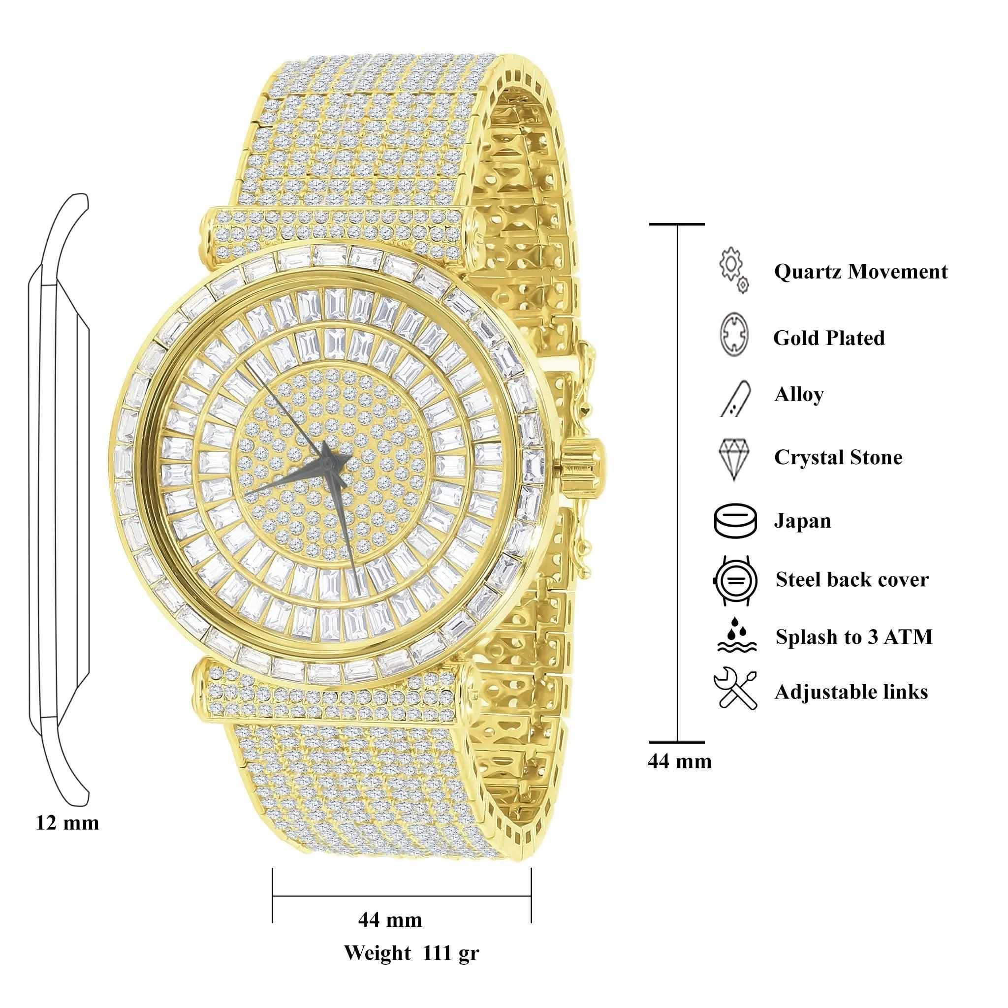 Radiant FOXY CZ Glamour Timepiece
