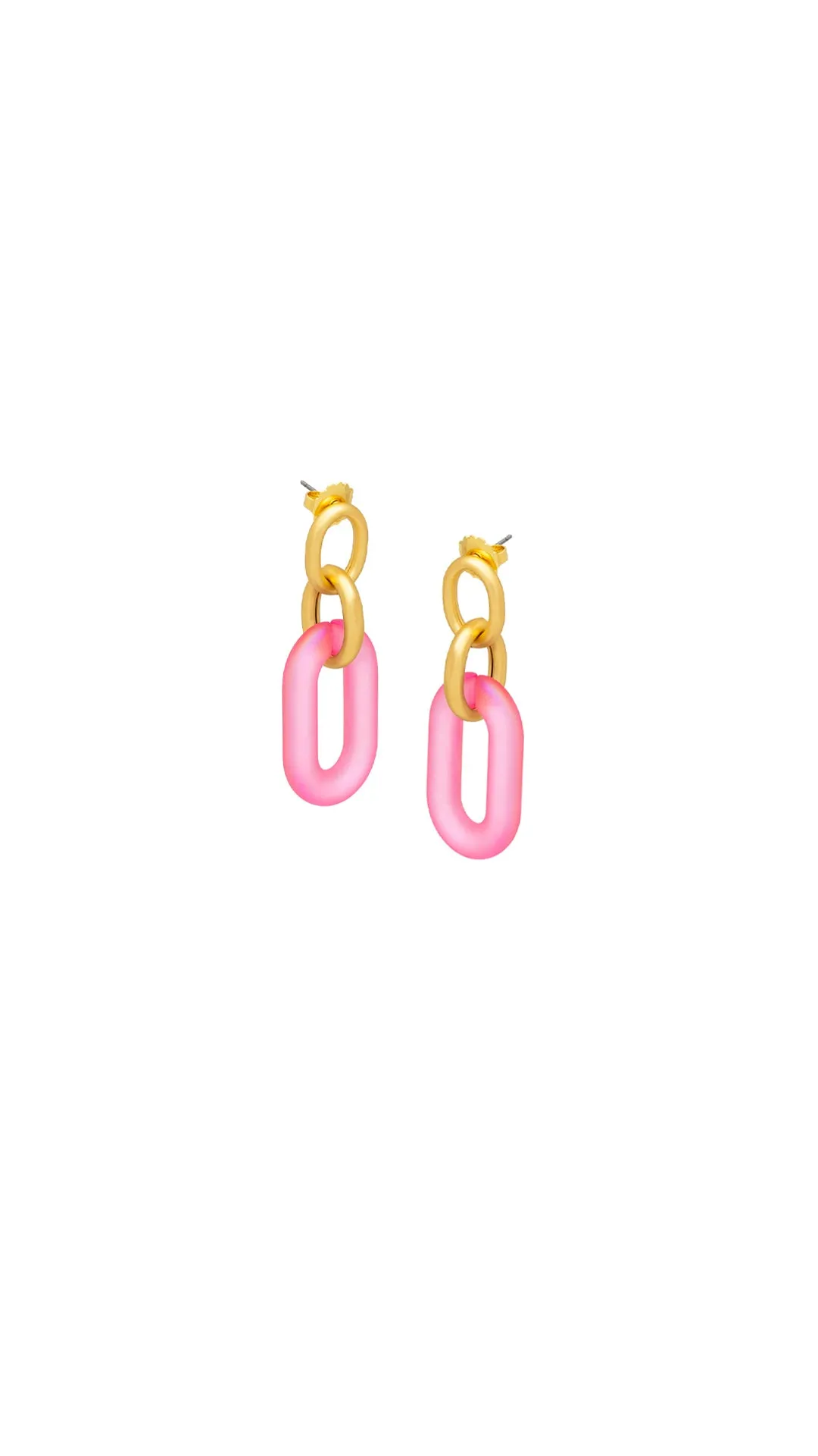 Resin Link Earrings