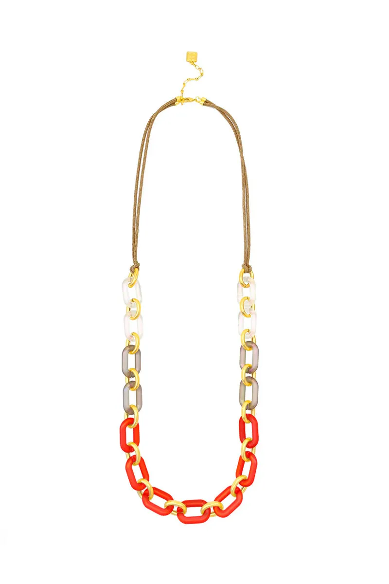 Resin Link Long Necklace