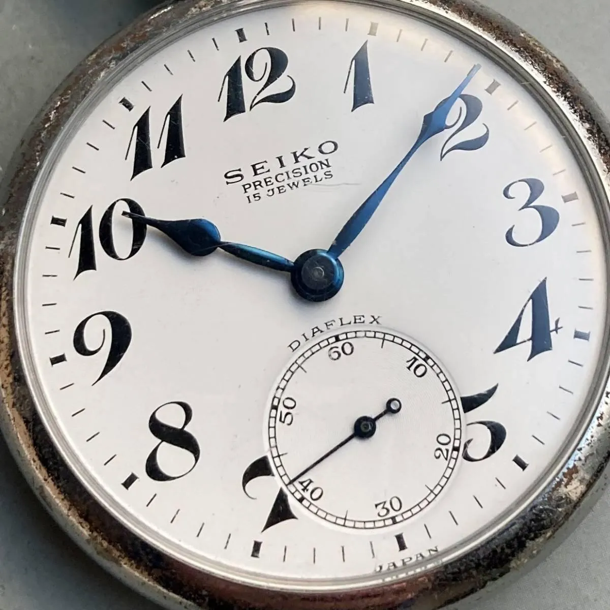 Seiko Pocket Watch Railway Antique 1963 JNR Kansai 49mm
