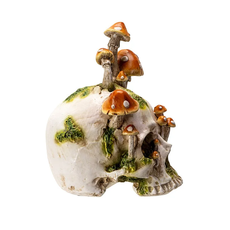 Skull - With Mushrooms