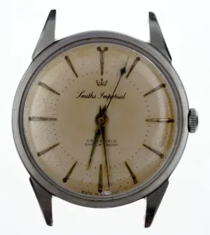 SMITHS IMPERIAL AUTOMATIC STAINLESS STEEL 25 JEWEL ENGLISH WRISTWATCH UNSERVICED